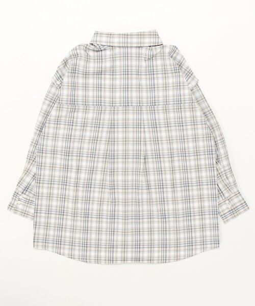 ADIRA（アディラ）の「マルチウェイオーバーシャツ（シャツ/ブラウス・レディース・ブルーグレー/ブラック・MEDIUM）」の5枚目の写真