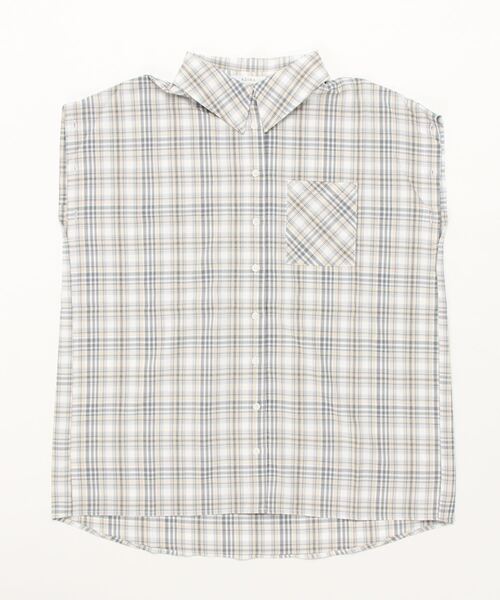 ADIRA（アディラ）の「マルチウェイオーバーシャツ（シャツ/ブラウス・レディース・ブルーグレー/ブラック・MEDIUM）」の10枚目の写真