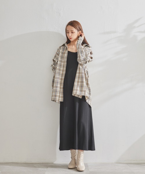 ADIRA（アディラ）の「マルチウェイオーバーシャツ（シャツ/ブラウス・レディース・ブルーグレー/ブラック・MEDIUM）」の17枚目の写真