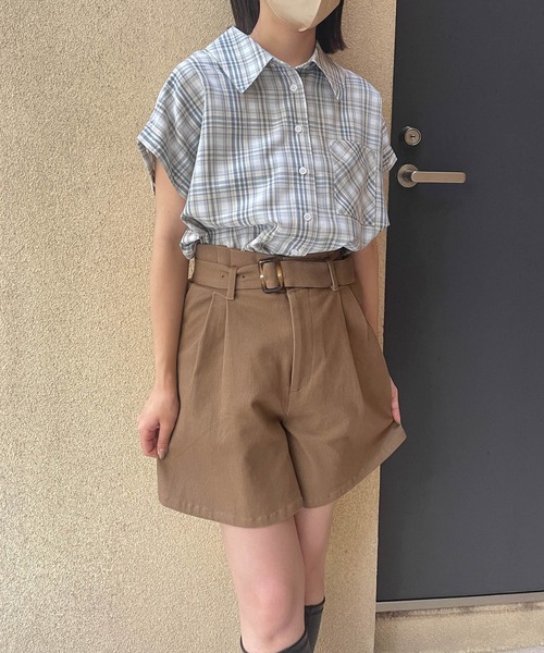 ADIRA（アディラ）の「マルチウェイオーバーシャツ（シャツ/ブラウス・レディース・ブルーグレー/ブラック・MEDIUM）」の18枚目の写真