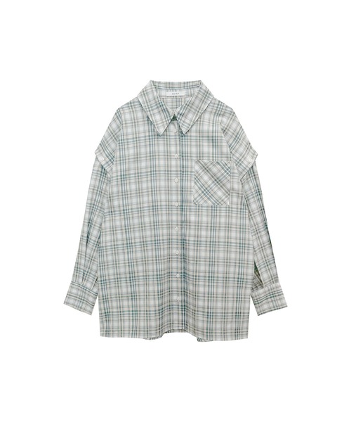 ADIRA（アディラ）の「マルチウェイオーバーシャツ（シャツ/ブラウス・レディース・ブルーグレー/ブラック・MEDIUM）」の20枚目の写真