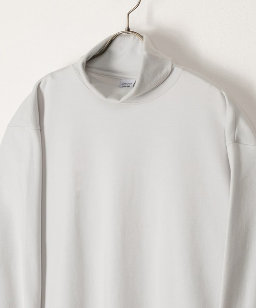 SlashDate（スラッシュデイト）の「ポンチタートルネック長袖Tシャツ（Tシャツ/カットソー・メンズ・ホワイト/ブラック/グレー・M/L）」の3枚目の写真