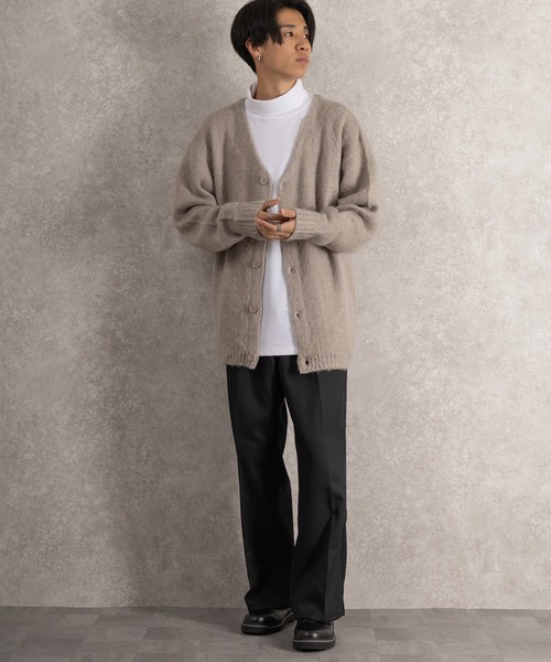 SlashDate（スラッシュデイト）の「ポンチタートルネック長袖Tシャツ（Tシャツ/カットソー・メンズ・ホワイト/ブラック/グレー・M/L）」の18枚目の写真