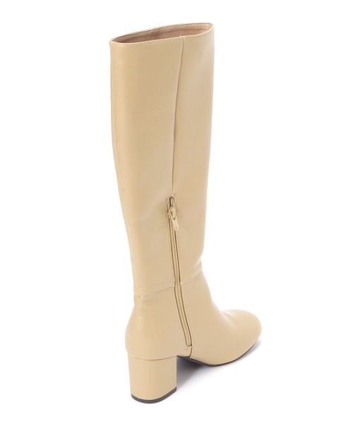 N.（N. Natural Beauty Basic）（エヌエヌナチュラルビューティーベーシック）の「【松井愛莉さん着用】◆ステッチヒールロングブーツ（ブーツ・レディース・ブラック/ベージュ・24.5/23.5）」の18枚目の写真