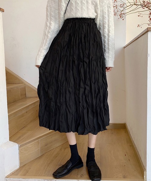 セール】＼丈が選べる／ ロングスカート 秋冬 フレア Aライン