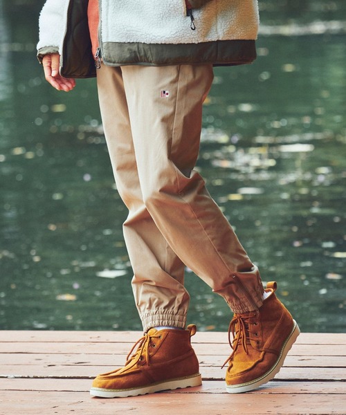 BAYFLOW(ベイフロー)の「ボアモカシンシューズ(モカシン/デッキシューズ・メンズ・キャメル/ブラック/アイボリー・SMALL/MEDIUM)」の5枚目の写真
