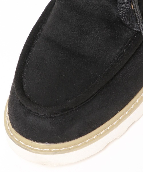 BAYFLOW(ベイフロー)の「ボアモカシンシューズ(モカシン/デッキシューズ・メンズ・キャメル/ブラック/アイボリー・SMALL/MEDIUM)」の16枚目の写真