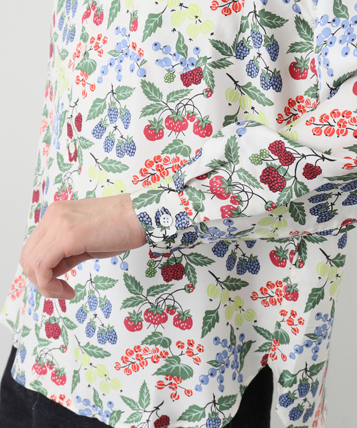 WESTOVERALLS（ウエストオーバーオールズ）の「【WESTOVERALLS / ウェストオーバーオールズ】UWP SILK SHIRTS（シャツ/ブラウス・メンズ・ボルドー・MEDIUM）」の2枚目の写真