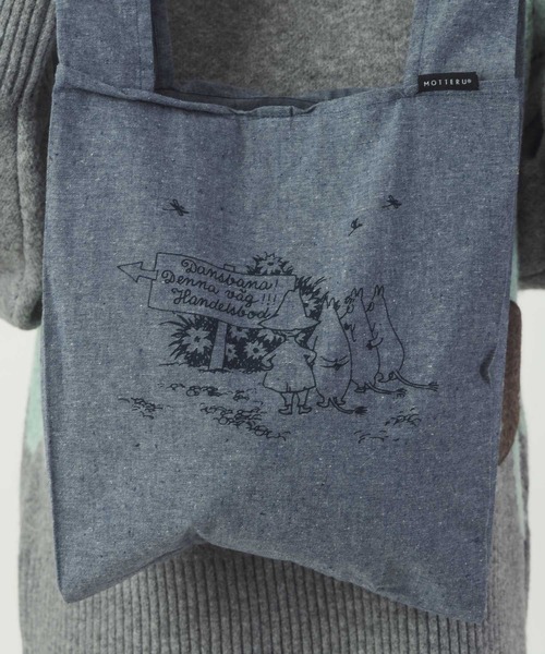 MOOMIN(ムーミン)の「MOOMIN / ムーミン MOTTERU モッテル エコバッグ MM7521WNI DC(トートバッグ・レディース・グレー/レッド/ベージュ/その他4/その他6/その他1/その他2/その他3/その他5・FREE)」の2枚目の写真