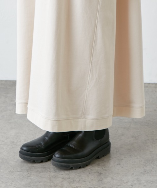 PUAL CE CIN(ピュアルセシン)の「裏毛ロゴプリントワンピース(ワンピース・レディース・ベージュ/グレー/アイボリー・FREE)」の13枚目の写真