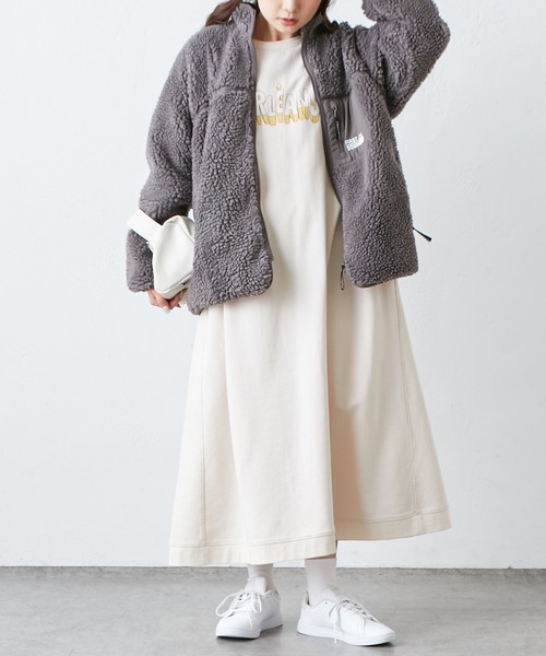 PUAL CE CIN(ピュアルセシン)の「裏毛ロゴプリントワンピース(ワンピース・レディース・ベージュ/グレー/アイボリー・FREE)」の22枚目の写真