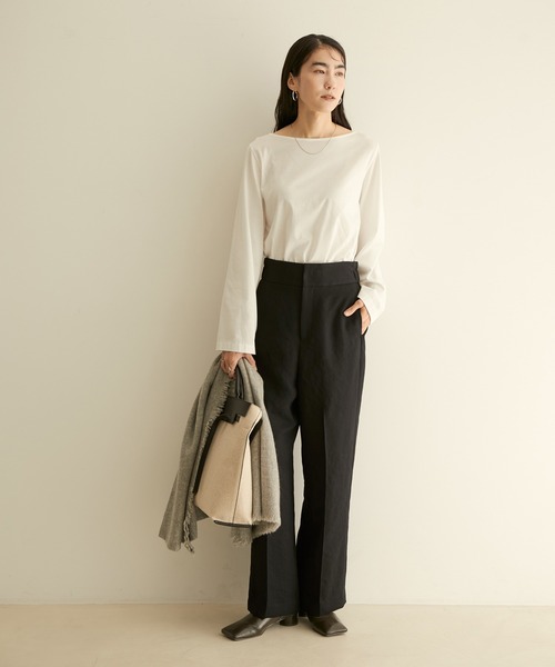 SALON adam et rope'(サロン アダム エ ロペ)の「オックススタイルアップパンツ(その他パンツ・レディース・ブラック/オフホワイト/ピンク・X-SMALL/S/M)」の16枚目の写真