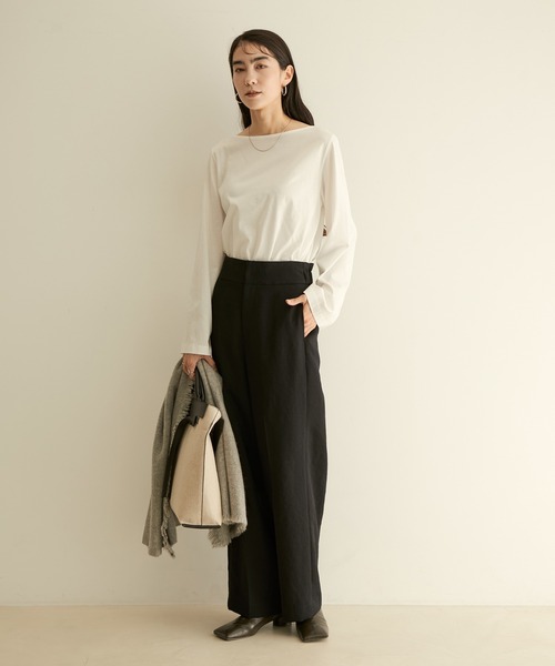 SALON adam et rope'(サロン アダム エ ロペ)の「オックススタイルアップパンツ(その他パンツ・レディース・ブラック/オフホワイト/ピンク・X-SMALL/S/M)」の11枚目の写真