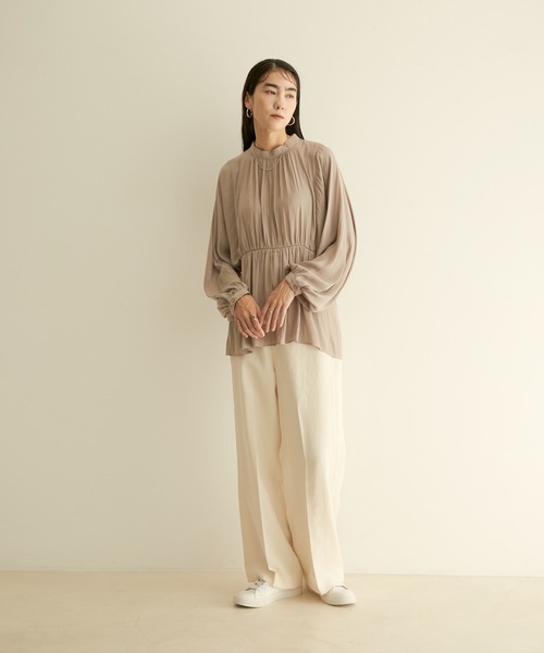 SALON adam et rope'(サロン アダム エ ロペ)の「オックススタイルアップパンツ(その他パンツ・レディース・ブラック/オフホワイト/ピンク・X-SMALL/S/M)」の7枚目の写真