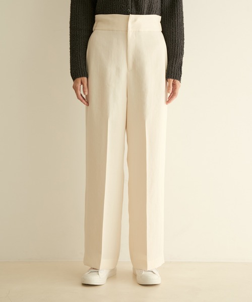 SALON adam et rope'(サロン アダム エ ロペ)の「オックススタイルアップパンツ(その他パンツ・レディース・ブラック/オフホワイト/ピンク・X-SMALL/S/M)」の10枚目の写真