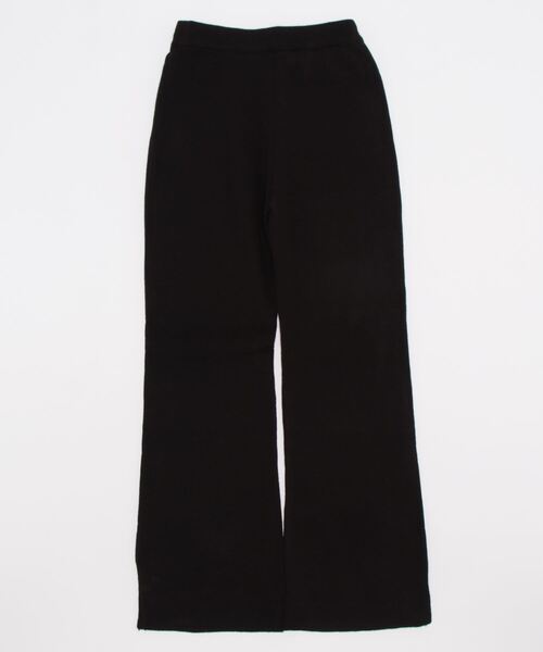 STYLEBLOCK(スタイルブロック)の「サイドスリットミラノリブニットフレアパンツ(その他パンツ・レディース・ダークグリーン/ブラック/アイボリー/ピンク系その他/グレイッシュベージュ・FREE)」の6枚目の写真