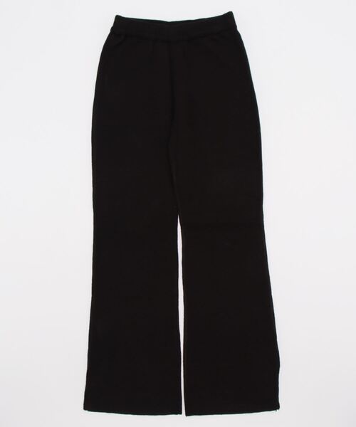 STYLEBLOCK(スタイルブロック)の「サイドスリットミラノリブニットフレアパンツ(その他パンツ・レディース・ダークグリーン/ブラック/アイボリー/ピンク系その他/グレイッシュベージュ・FREE)」の9枚目の写真