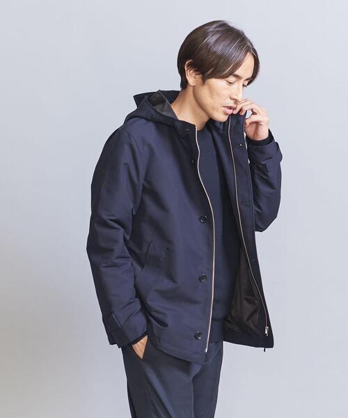 現行✨Beuty&youth 新品　ナイロンツイルはフーディ　ブルゾン ナイロンツイル ジップブルゾン