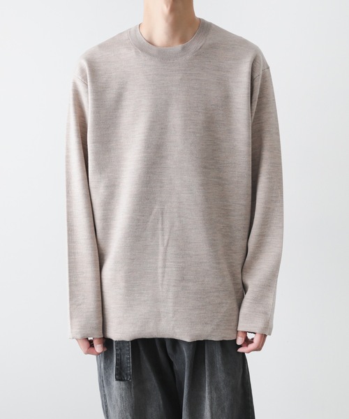 ATTACHMENT(アタッチメント)の「【 直営店・ZOZOTOWN限定 】W/PE DOUBLE FACE KNIT CREWNECK PULLOVER / W/PE ダブルフェイス クルーネックプルオーバー(ニット/セーター・メンズ・グレー系その他/ダークグレー/ベージュ・1/2/3/4)」の18枚目の写真