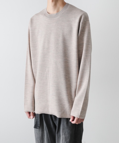 ATTACHMENT(アタッチメント)の「【 直営店・ZOZOTOWN限定 】W/PE DOUBLE FACE KNIT CREWNECK PULLOVER / W/PE ダブルフェイス クルーネックプルオーバー(ニット/セーター・メンズ・グレー系その他/ダークグレー/ベージュ・1/2/3/4)」の19枚目の写真