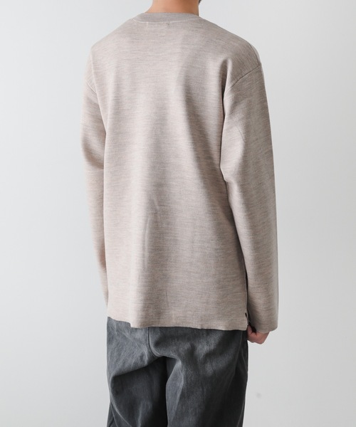 ATTACHMENT(アタッチメント)の「【 直営店・ZOZOTOWN限定 】W/PE DOUBLE FACE KNIT CREWNECK PULLOVER / W/PE ダブルフェイス クルーネックプルオーバー(ニット/セーター・メンズ・グレー系その他/ダークグレー/ベージュ・1/2/3/4)」の21枚目の写真