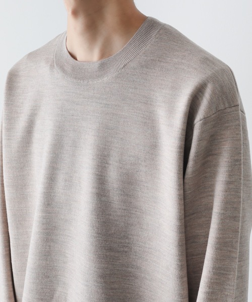 ATTACHMENT(アタッチメント)の「【 直営店・ZOZOTOWN限定 】W/PE DOUBLE FACE KNIT CREWNECK PULLOVER / W/PE ダブルフェイス クルーネックプルオーバー(ニット/セーター・メンズ・グレー系その他/ダークグレー/ベージュ・1/2/3/4)」の22枚目の写真