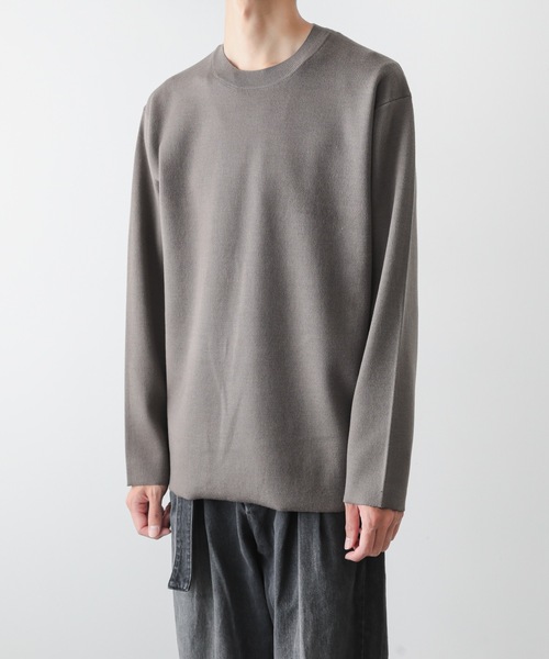 ATTACHMENT(アタッチメント)の「【 直営店・ZOZOTOWN限定 】W/PE DOUBLE FACE KNIT CREWNECK PULLOVER / W/PE ダブルフェイス クルーネックプルオーバー(ニット/セーター・メンズ・グレー系その他/ダークグレー/ベージュ・1/2/3/4)」の8枚目の写真