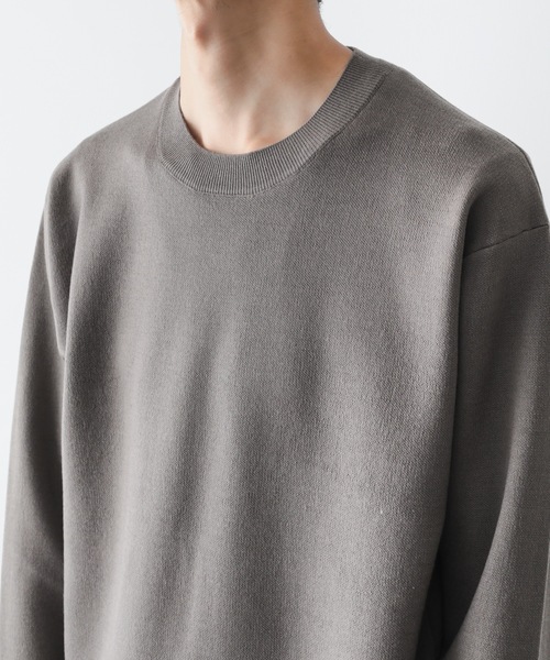 ATTACHMENT(アタッチメント)の「【 直営店・ZOZOTOWN限定 】W/PE DOUBLE FACE KNIT CREWNECK PULLOVER / W/PE ダブルフェイス クルーネックプルオーバー(ニット/セーター・メンズ・グレー系その他/ダークグレー/ベージュ・1/2/3/4)」の11枚目の写真