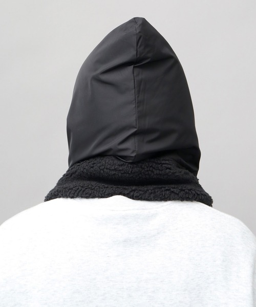 GERRY（ジェリー）の「GERRY / ジェリー / 裏ボア フロントジップ ポリタフタ フードウォーマー / ネックウォーマー / フェイスガード（ネックウォーマー/スヌード・メンズ・ブラック・FREE）」の6枚目の写真