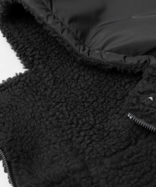 GERRY（ジェリー）の「GERRY / ジェリー / 裏ボア フロントジップ ポリタフタ フードウォーマー / ネックウォーマー / フェイスガード（ネックウォーマー/スヌード・メンズ・ブラック・FREE）」の12枚目の写真