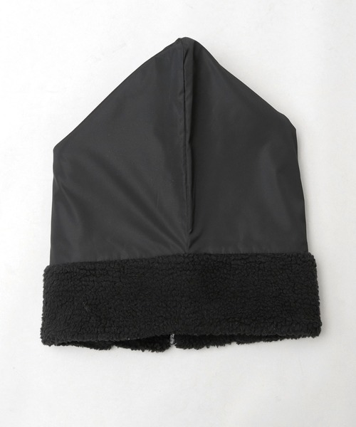GERRY（ジェリー）の「GERRY / ジェリー / 裏ボア フロントジップ ポリタフタ フードウォーマー / ネックウォーマー / フェイスガード（ネックウォーマー/スヌード・メンズ・ブラック・FREE）」の19枚目の写真
