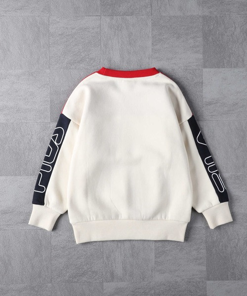 FILA(フィラ)の「【FILA】切り替えクルースウェット(スウェット・キッズ・ブラウン/ホワイト/ブラック・120/130/140/150/160)」の11枚目の写真