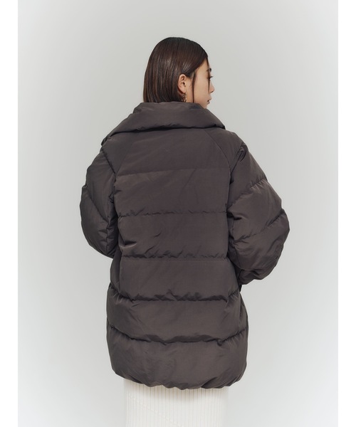 Vicente（ヴィセンテ）の「Vicente long down jacket（ダウンジャケット/コート・レディース・ホワイト/ブラウン・FREE）」の2枚目の写真