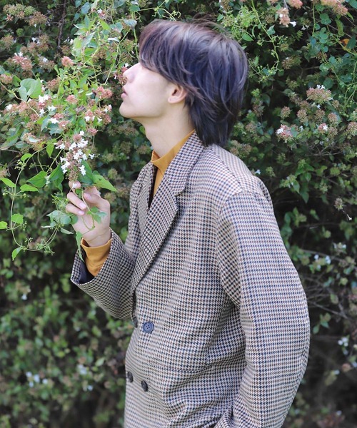 coen by Mr.SZK(コーエンバイミスタースズキ)の「ルーズシルエット ダブルジャケット【coen × Mr.SZK】(テーラードジャケット・メンズ・ブラウン系その他/ネイビー・S/M/L)」の15枚目の写真