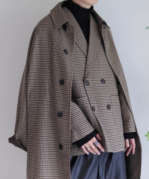 coen by Mr.SZK(コーエンバイミスタースズキ)の「ルーズシルエット ダブルジャケット【coen × Mr.SZK】(テーラードジャケット・メンズ・ブラウン系その他/ネイビー・S/M/L)」の17枚目の写真