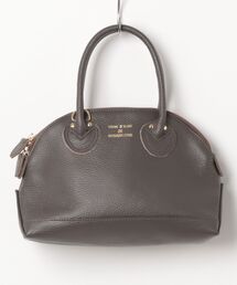 【YOUNG&OLSEN】EMBOSSED LEATHER ZIP BOAT BAG S