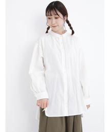 Samansa Mos2 | パイピングバンドカラーチュニック(チュニック)