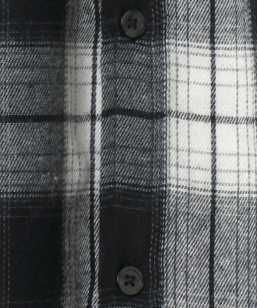 Lazar（ラザル）の「別注 Oversize Ombre Check Shirt/オーバーサイズ オンブレチェックシャツ/レギュラーカラーシャツ（シャツ/ブラウス・メンズ・グリーン/ブラック/イエロー/ブルー・L/M）」の8枚目の写真