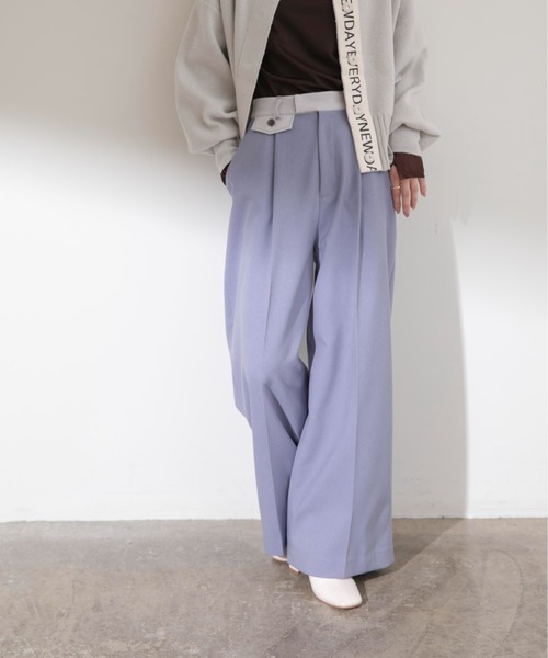 Eimee Law(エイミーロウ)の「ステッチポイントバキーパンツ(その他パンツ・レディース・ブラック/グレイッシュブルー/チャコールグレー・38)」の3枚目の写真