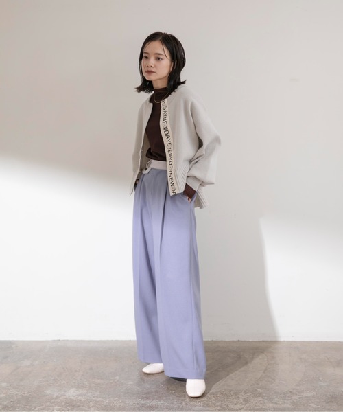 Eimee Law(エイミーロウ)の「ステッチポイントバキーパンツ(その他パンツ・レディース・ブラック/グレイッシュブルー/チャコールグレー・38)」の16枚目の写真