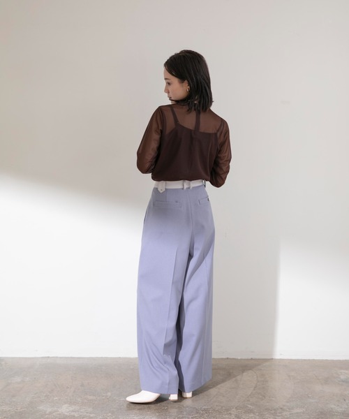 Eimee Law(エイミーロウ)の「ステッチポイントバキーパンツ(その他パンツ・レディース・ブラック/グレイッシュブルー/チャコールグレー・38)」の21枚目の写真
