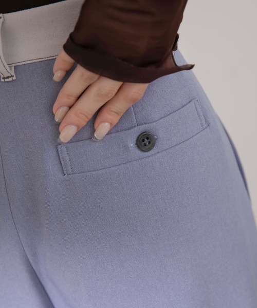 Eimee Law(エイミーロウ)の「ステッチポイントバキーパンツ(その他パンツ・レディース・ブラック/グレイッシュブルー/チャコールグレー・38)」の22枚目の写真