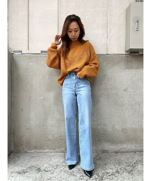 SOMETHING(サムシング)の「【SOMETHING】LISA WIDEパンツ(デニムパンツ・レディース・ライトインディゴブルー・XS/M/S)」の11枚目の写真