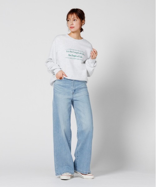 SOMETHING(サムシング)の「【SOMETHING】LISA WIDEパンツ(デニムパンツ・レディース・ライトインディゴブルー・XS/M/S)」の19枚目の写真