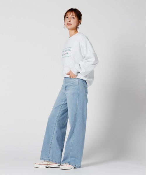 SOMETHING(サムシング)の「【SOMETHING】LISA WIDEパンツ(デニムパンツ・レディース・ライトインディゴブルー・XS/M/S)」の21枚目の写真