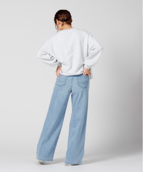 SOMETHING(サムシング)の「【SOMETHING】LISA WIDEパンツ(デニムパンツ・レディース・ライトインディゴブルー・XS/M/S)」の22枚目の写真