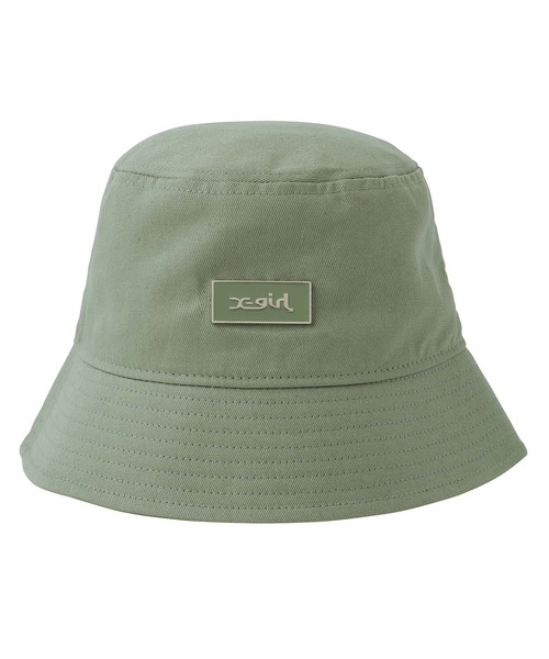 X-girl(エックスガール)の「METAL PLATE BUCKET HAT(ハット・レディース・ブラック/オリーブ/ライトパープル・ONE SIZE)」の9枚目の写真