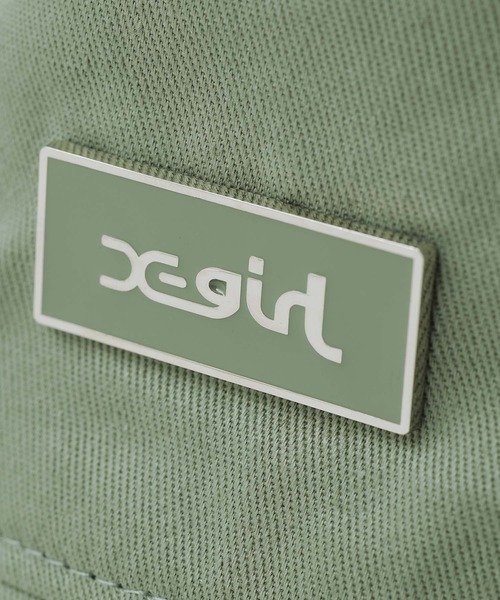 X-girl(エックスガール)の「METAL PLATE BUCKET HAT(ハット・レディース・ブラック/オリーブ/ライトパープル・ONE SIZE)」の11枚目の写真