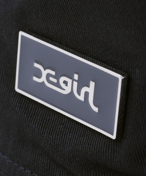 X-girl(エックスガール)の「METAL PLATE BUCKET HAT(ハット・レディース・ブラック/オリーブ/ライトパープル・ONE SIZE)」の13枚目の写真