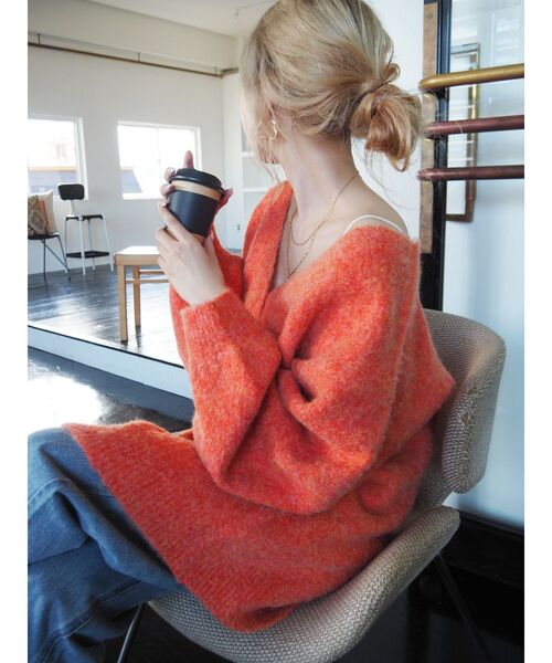 EVRIS(エヴリス)の「【WEB限定】メランジカラーカーディガン(カーディガン/ボレロ・レディース・ピンク/グレー/オレンジ/ブルー・FREE)」の15枚目の写真